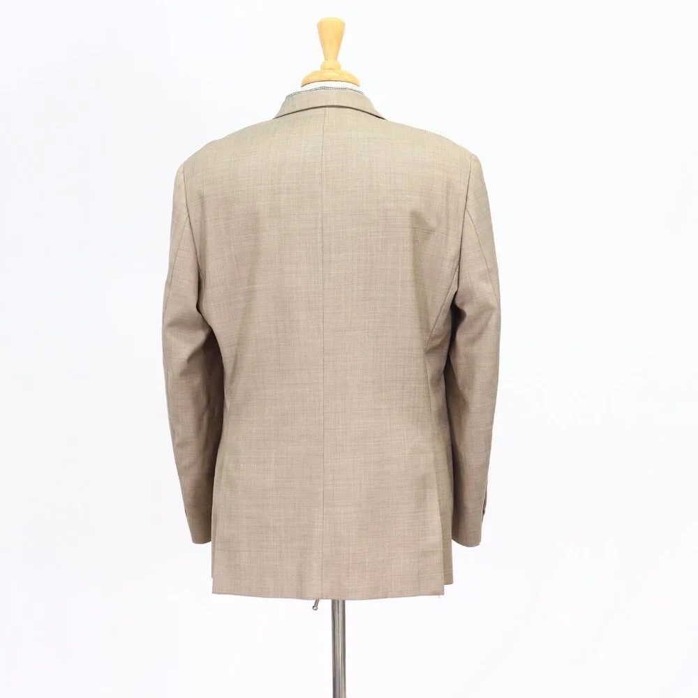 Calvin Klein 44R Brown Solid 2-Button Sport Coat Blazer Jacket T299